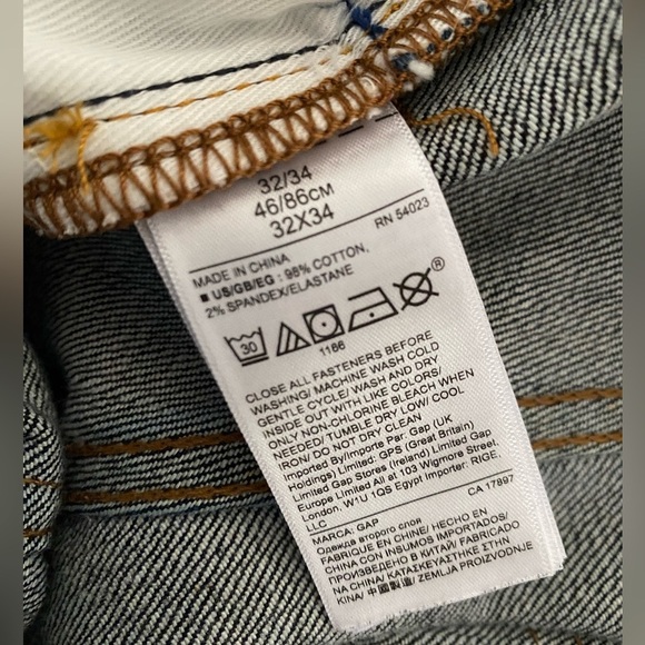 Gap 1969 Kaihara Japanese Selvedge Denim Straight Athletic Fit (Msr 34x34) EUC! - Picture 11 of 11